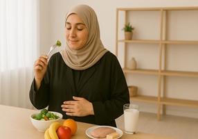 تغذیه مناسب در بارداری